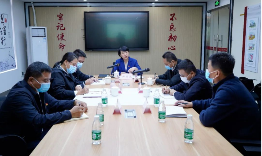 縣委書記、縣委宣講團(tuán)團(tuán)長尹麗波來到社區(qū)宣講黨的二十大精神