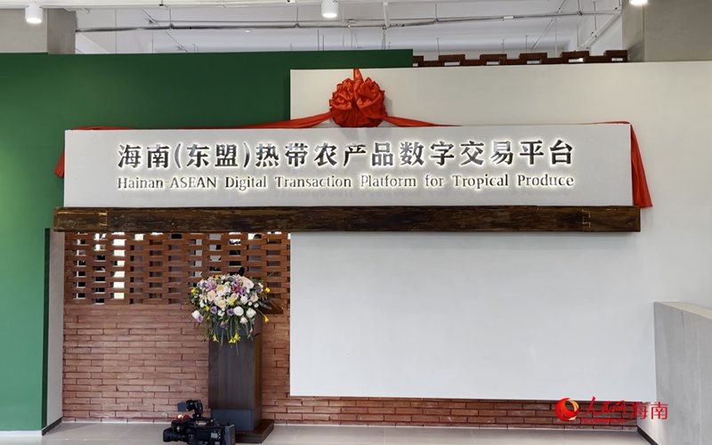 海南（東盟）熱帶農(nóng)產(chǎn)品數(shù)字交易平臺。人民網(wǎng) 牛良玉攝
