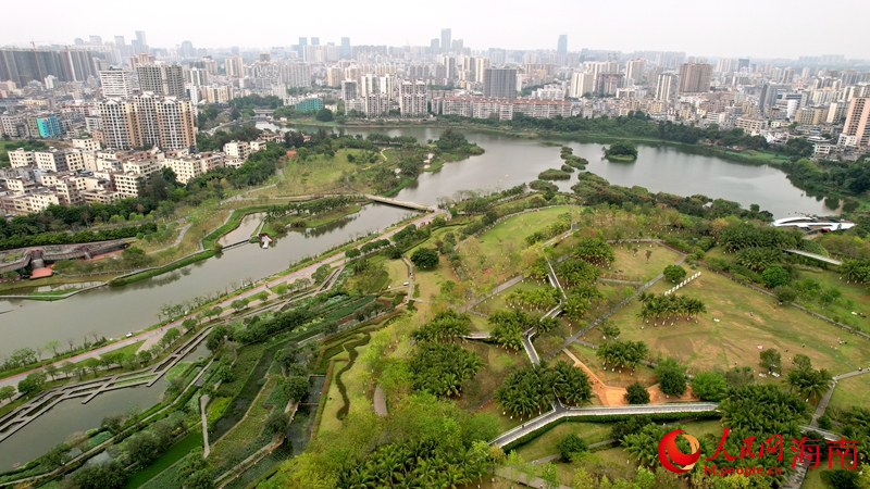 美舍河鳳翔濕地公園。人民網(wǎng) 孟凡盛攝