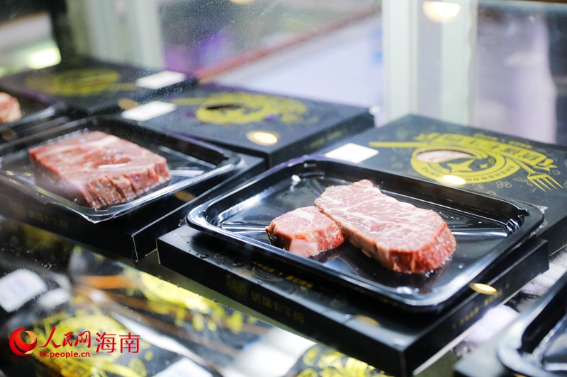 牛排展品。人民網(wǎng) 孟凡盛攝