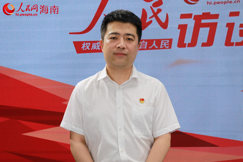 中建五局華南公司海南分公司黨委書記、總經(jīng)理李昊研。 人民網(wǎng) 孟凡盛攝
