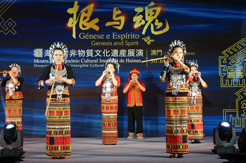 各式各樣的黎族樂器演奏。海南省旅文廳供圖