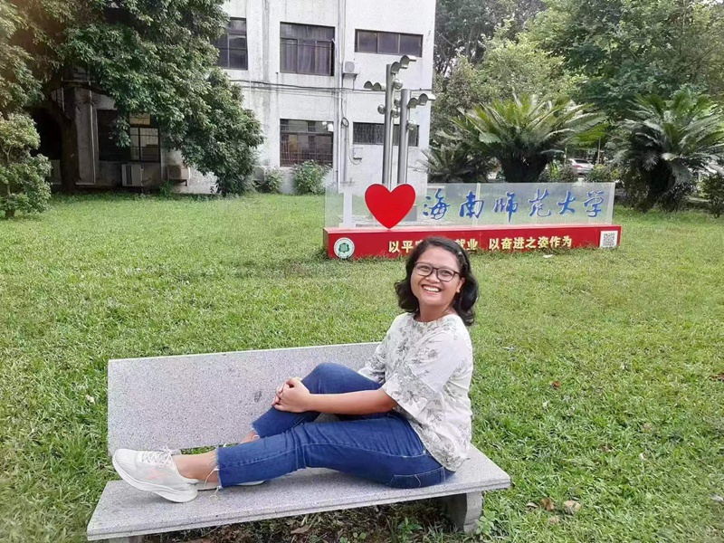 印度尼西亞留學(xué)生路娜迪。人民網(wǎng)記者 李棟攝