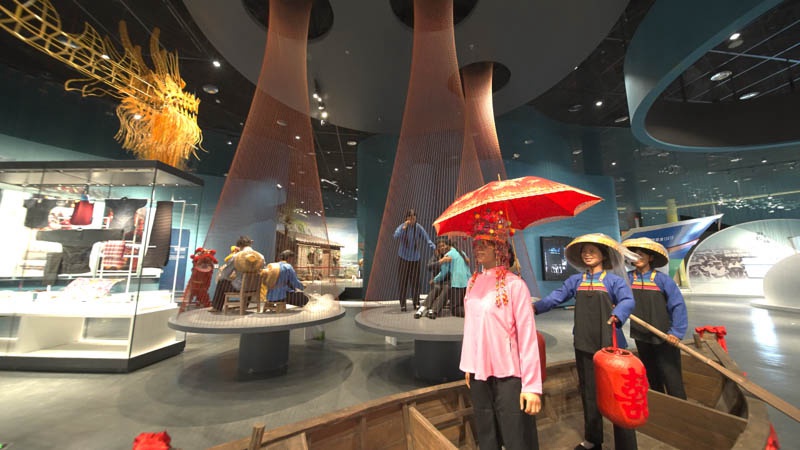海南疍家博物館內(nèi)景。陵水縣委宣傳部供圖