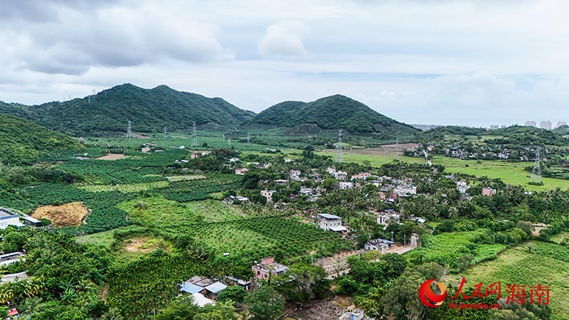 俯瞰那甫村。人民網(wǎng)記者 牛良玉攝