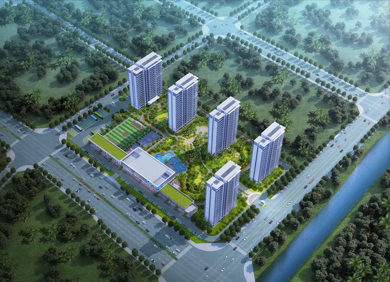 華能核電服務(wù)保障基地效果圖。