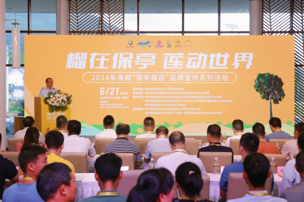 “榴在保亭·蓮動世界”2024年保亭榴蓮品牌主題宣傳活動在海南省保亭黎族苗族自治縣舉行。文博 攝