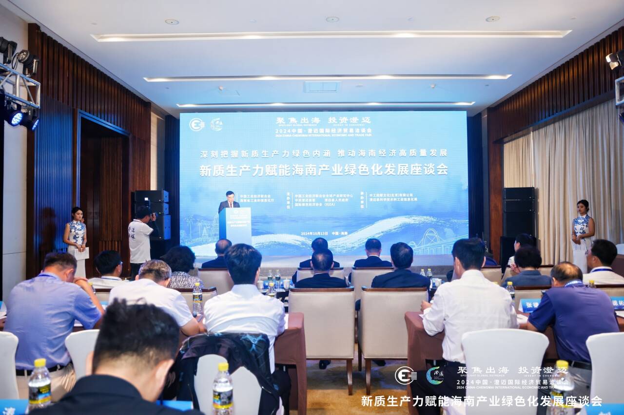 新質(zhì)生產(chǎn)力賦能海南產(chǎn)業(yè)綠色化發(fā)展座談會現(xiàn)場。主辦方供圖