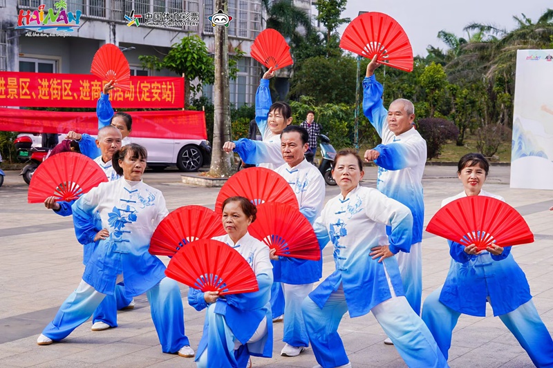 圖說：武術(shù)進景區(qū)、街區(qū)、商圈活動現(xiàn)場。主辦方供圖