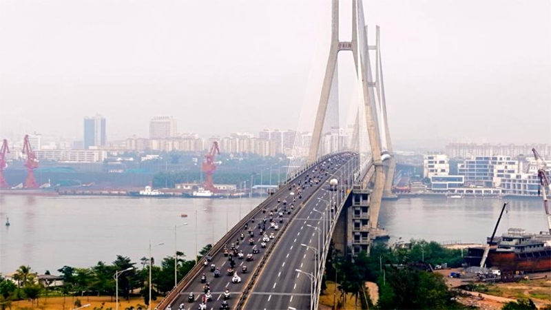 機車巡游現(xiàn)場。主辦方供圖
