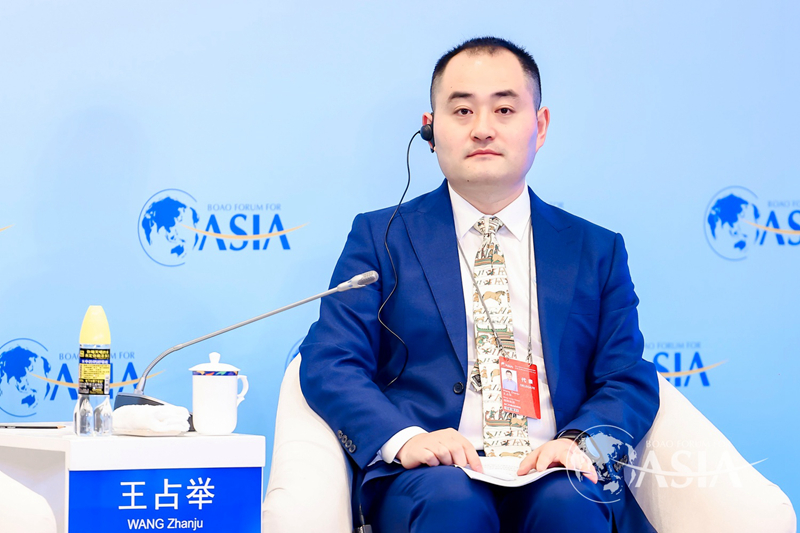 明陽智慧能源集團股份公司海南區(qū)域公司董事長王占舉。圖源：博鰲亞洲論壇官網(wǎng)
