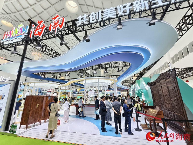 第五屆消博會上的海南館。人民網(wǎng) 符澤民攝