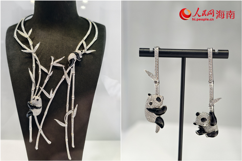 在2號館時尚珠寶精品展區(qū)，不少品牌用“國潮”的設(shè)計筆觸讓消費者感受東方大美，憑年輕化的創(chuàng)新之力，釋放“中國式浪漫”。人民網(wǎng) 符澤民攝