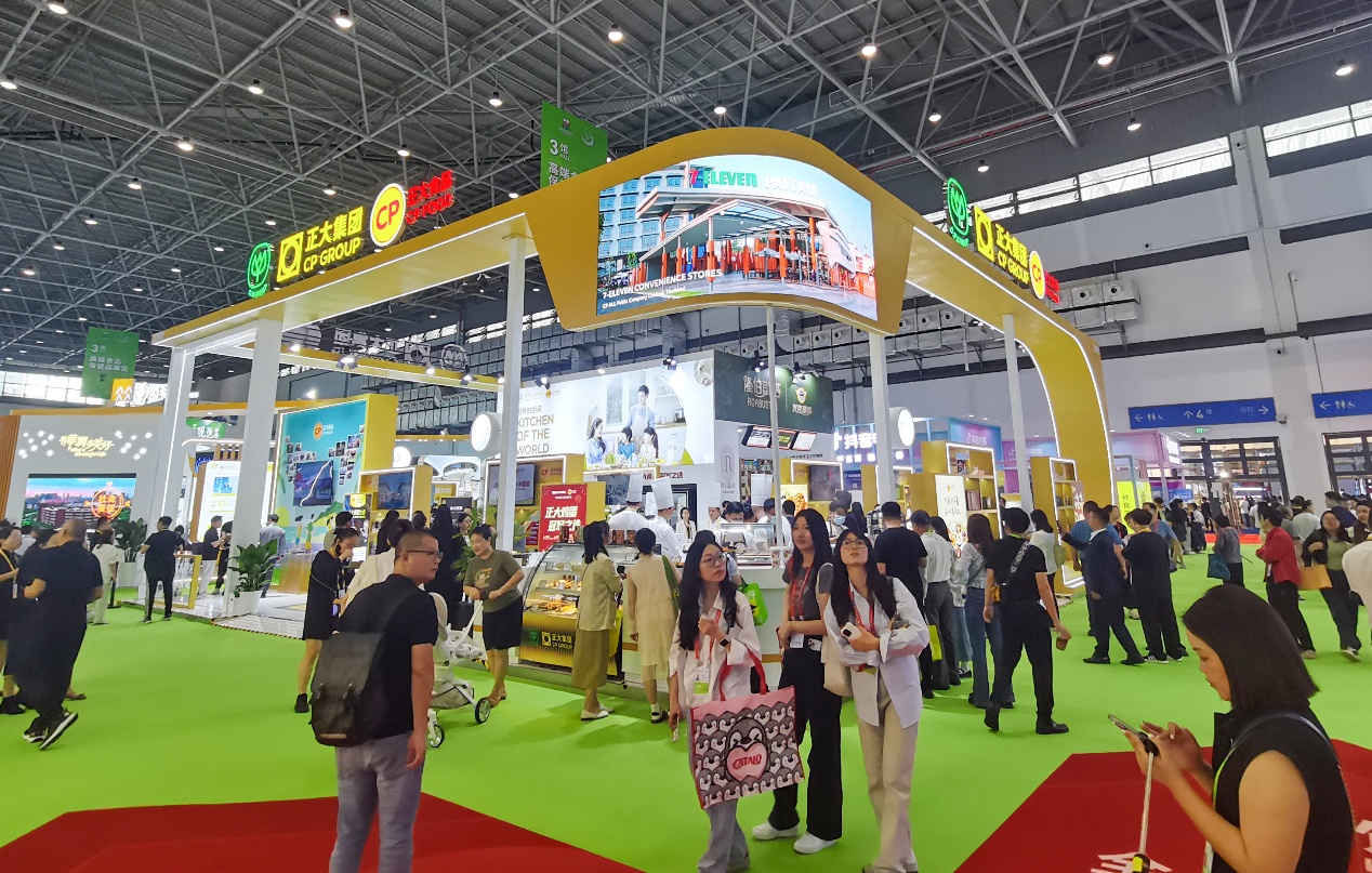 落戶萬寧的正大集團(tuán)在消博會上的展館。萬寧旅文局供圖