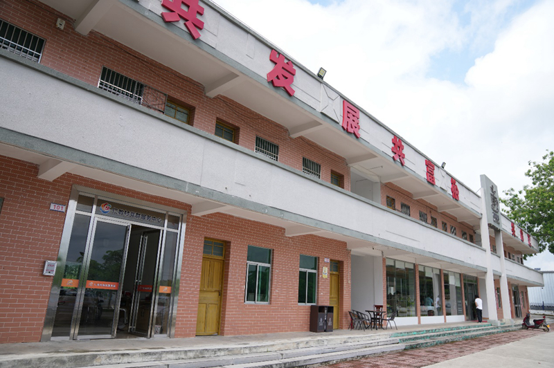利用閑置校舍建起的咖啡加工廠。主辦方供圖