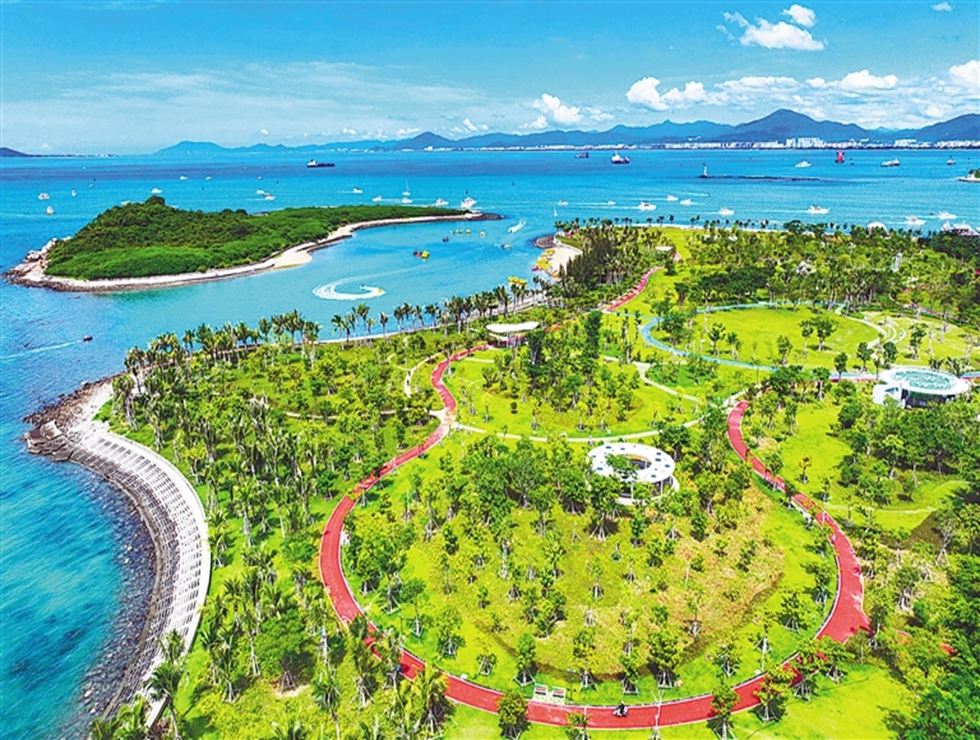 三亞小洲島復綠公園。圖源于海南日報